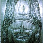Wall Carving- PILGRAM- 1975 H-32in W-22in D- 2in