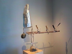 Kinetic Figure-FIRST IN 2011 H-40in Dia44in Copper, Bronze, Stainless, Stone,Zebra Wood